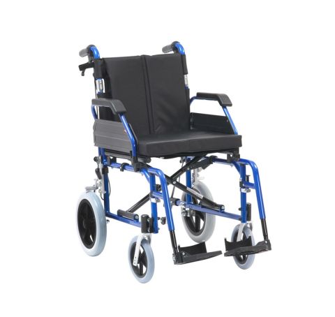 Drive XS Aluminium Folding Lightweight Transit Wheelchair - Blue Colour