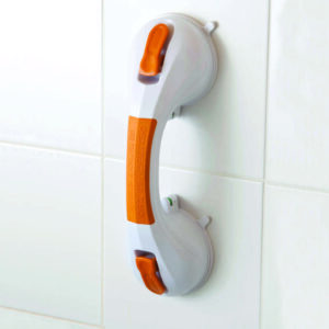 Orange Suction Cup Grab Bar